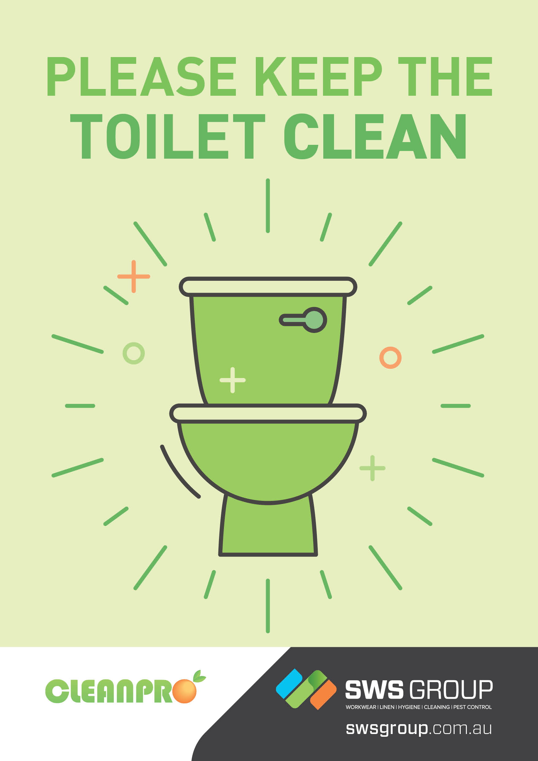 Keep the toilet clean Poster